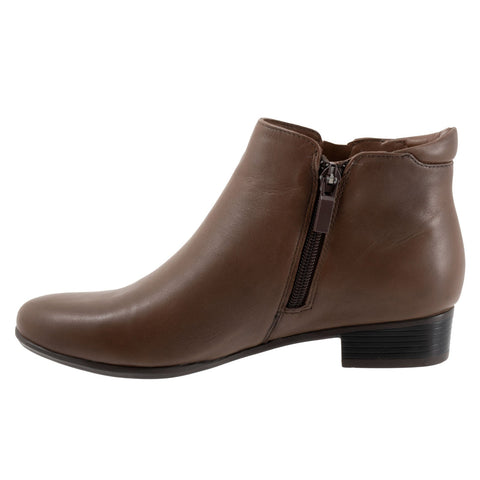 Trotters Major T1762-104 Womens Brown Leather Ankle & Booties Boots
