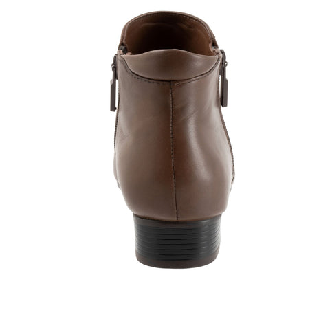 Trotters Major T1762-104 Womens Brown Leather Ankle & Booties Boots