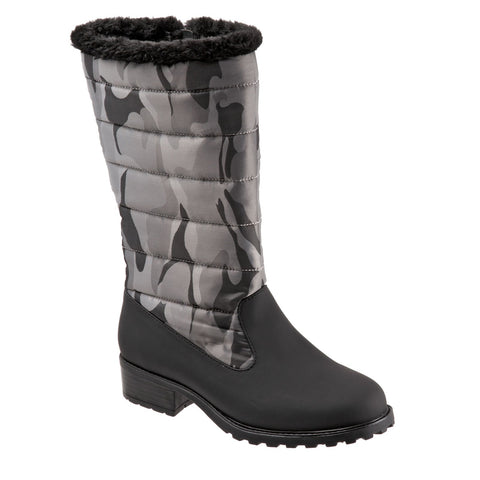 Trotters Benji High T1951-924 Womens Black Narrow Casual Dress Boots