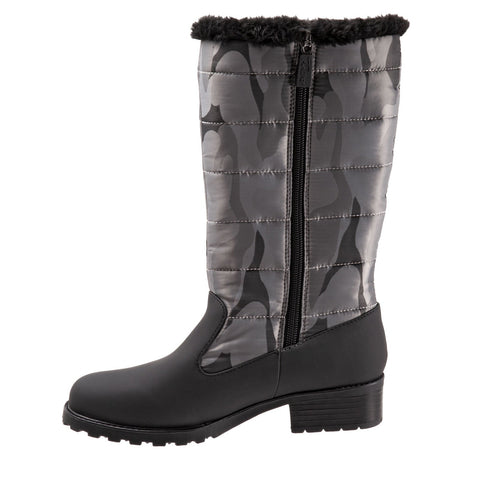 Trotters Benji High T1951-924 Womens Black Narrow Casual Dress Boots