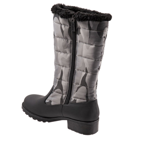 Trotters Benji High T1951-924 Womens Black Narrow Casual Dress Boots