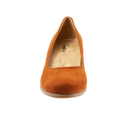 Trotters Winnie T1965-220 Womens Brown Narrow Leather Wedges Heels Shoes