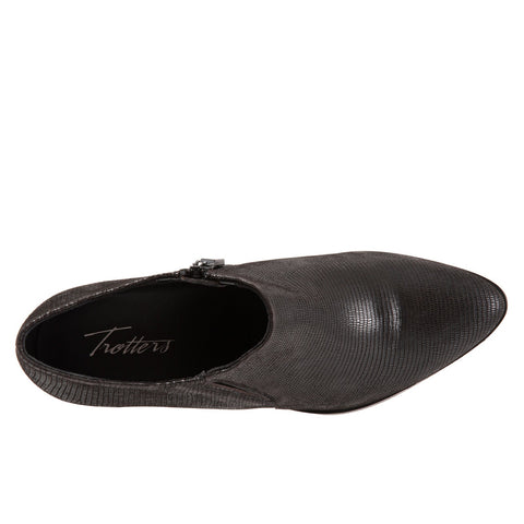 Trotters Keegan T2059-008 Womens Black Narrow Leather Ankle & Booties Boots