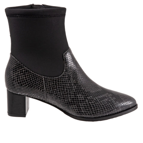 Trotters Kippy T2060-083 Womens Black Narrow Leather Ankle & Booties Boots