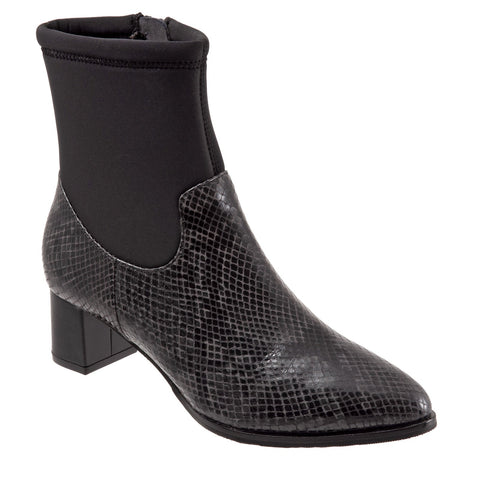 Trotters Kippy T2060-083 Womens Black Narrow Leather Ankle & Booties Boots