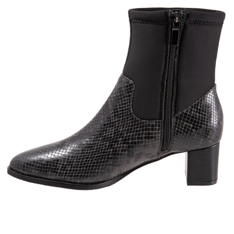 Trotters Kippy T2060-083 Womens Black Narrow Leather Ankle & Booties Boots
