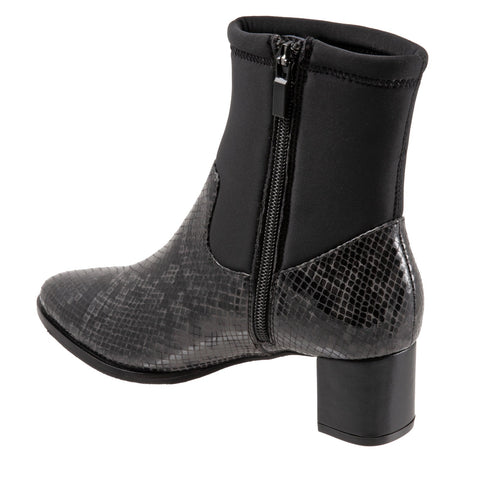 Trotters Kippy T2060-083 Womens Black Narrow Leather Ankle & Booties Boots
