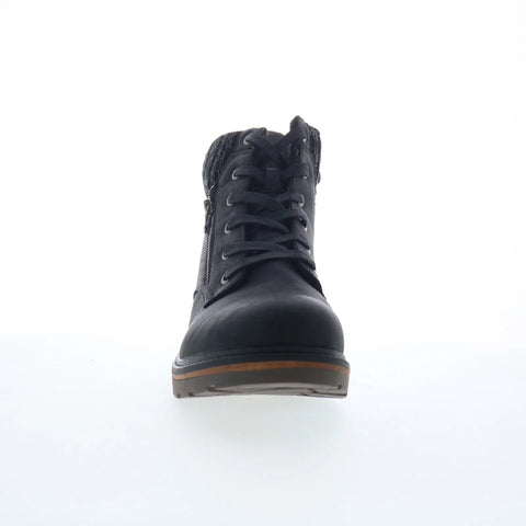 Wanderlust Amy T20642 Womens Black Extra Wide Nubuck Casual Dress Boots