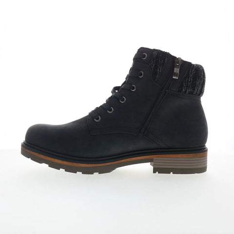 Wanderlust Amy T20642 Womens Black Extra Wide Nubuck Casual Dress Boots