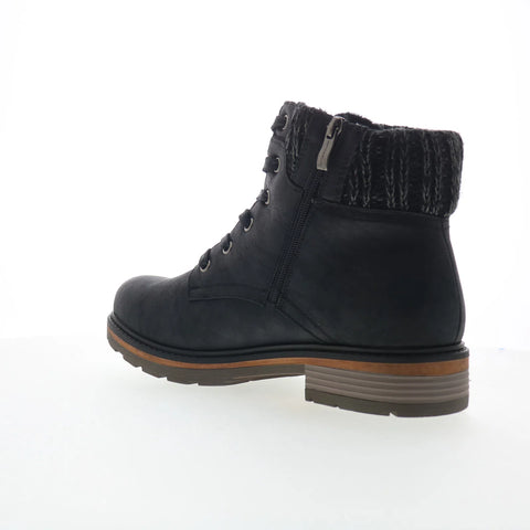 Wanderlust Amy T20642 Womens Black Extra Wide Nubuck Casual Dress Boots