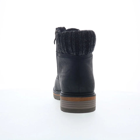 Wanderlust Amy T20642 Womens Black Extra Wide Nubuck Casual Dress Boots