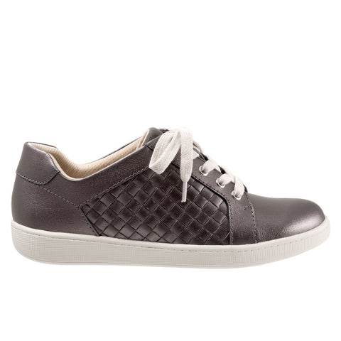 Trotters Adore T2117-033 Womens Silver Narrow Lifestyle Sneakers Shoes