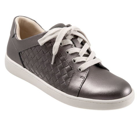 Trotters Adore T2117-033 Womens Silver Narrow Lifestyle Sneakers Shoes