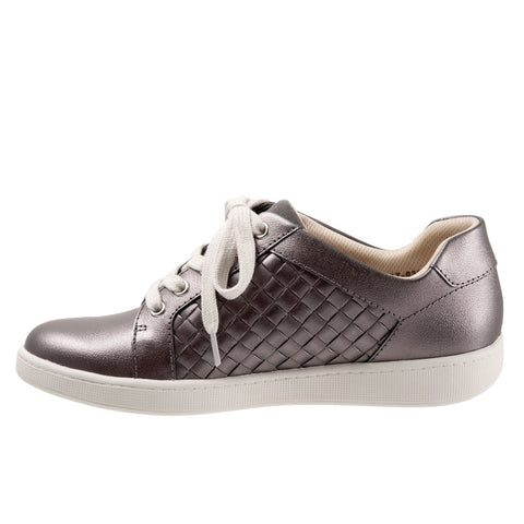Trotters Adore T2117-033 Womens Silver Narrow Lifestyle Sneakers Shoes