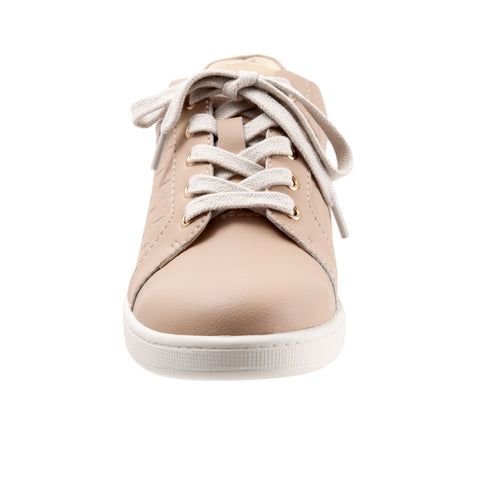 Trotters Adore T2117-112 Womens Beige Leather Lifestyle Sneakers Shoes