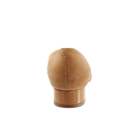 Trotters Jewel T2126-219 Womens Brown Narrow Suede Slip On Pumps Heels Shoes