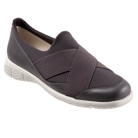 Trotters Urbana T2167-020 Womens Gray Wide Leather Lifestyle Sneakers Shoes