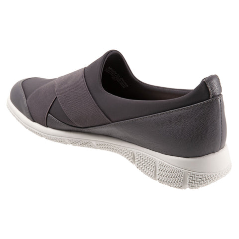 Trotters Urbana T2167-020 Womens Gray Wide Leather Lifestyle Sneakers Shoes