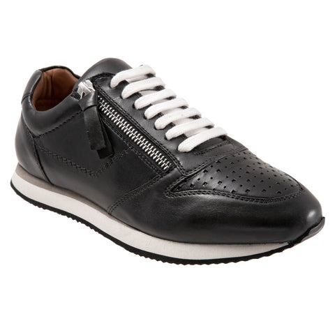 Trotters Infinity T2169-001 Womens Black Wide Lifestyle Sneakers Shoes