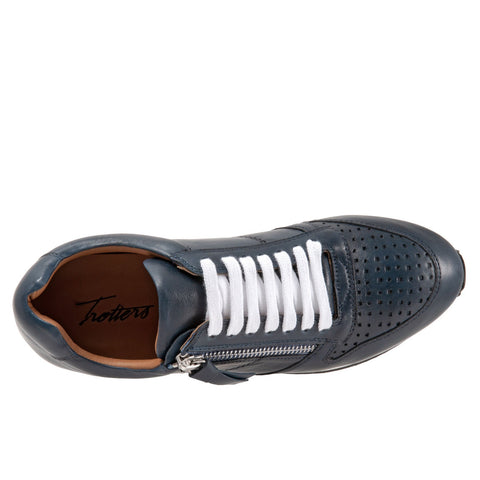 Trotters Infinity T2169-400 Womens Blue Wide Lifestyle Sneakers Shoes