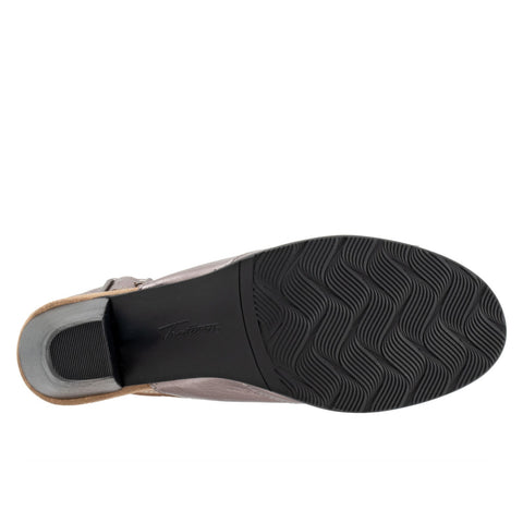 Trotters Mavis T2206-043 Womens Gray Leather Heeled Sandals Shoes