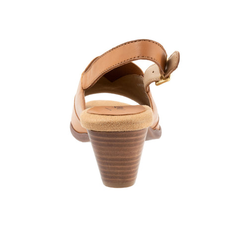 Trotters Mavis T2206-215 Womens Brown Narrow Leather Heeled Sandals Shoes