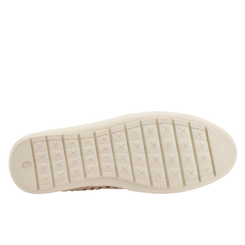 Trotters Rory T2209-140 Womens Beige Wide Leather Slip On Loafer Flats Shoes
