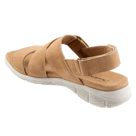 Trotters Tatia T2237-272 Womens Brown Narrow Leather Sport Sandals Shoes