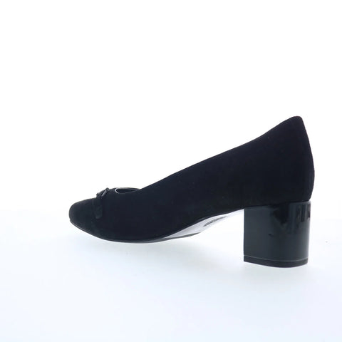 Trotters Kenzie T2259-003 Womens Blue Suede Slip On Pumps Heels Shoes