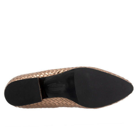 Trotters Jade T2269-222 Womens Brown Narrow Leather Slip On Pumps Heels Shoes