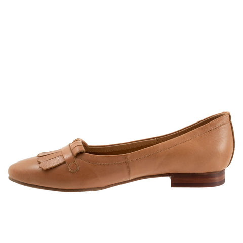 Trotters Greyson T2306-215 Womens Brown Narrow Leather Loafer Flats Shoes