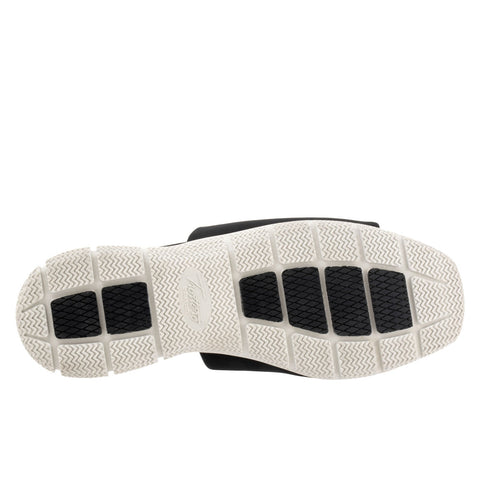 Trotters Toni T2323-001 Womens Black Wide Leather Slides Sandals Shoes