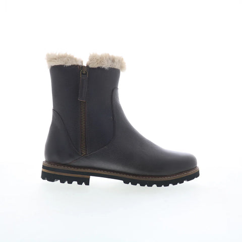 Trotters Forever T2362-200 Womens Brown Leather Zipper Casual Dress Boots