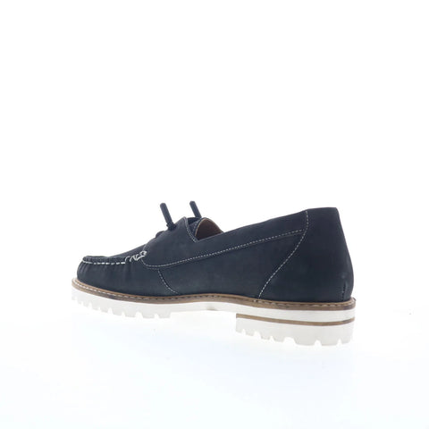 Trotters Farah T2404-036 Womens Black Nubuck Loafers & Slip Ons Casual Shoes