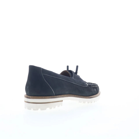 Trotters Farah T2404-036 Womens Black Nubuck Loafers & Slip Ons Casual Shoes