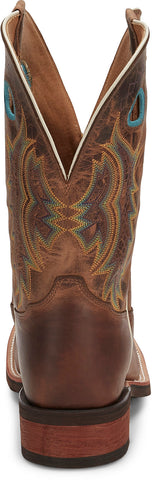 Tony Lama Creedance Square Toe Cowhide Mens Brown Wide Cowboy Western Boots
