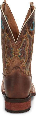 Tony Lama Creedance Square Toe Cowhide 7973 Mens Brown Cowboy Western Boots