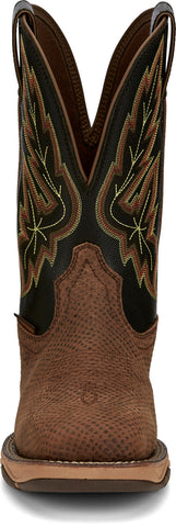 Tony Lama Medford Square Steel Toe Water Buffalo Mens Brown Work Boots