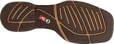 Tony Lama Medford Square Steel Toe Water Buffalo Mens Brown Wide Work Boots 