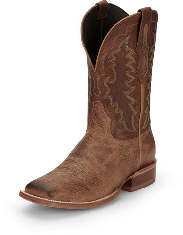 Tony Lama Lowden Square Toe Cowhide Mens Brown Wide Cowboy Western Boots