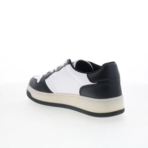 Tommy Hilfiger Dunner DUNNER Womens Black Leather Lifestyle Sneakers Shoes