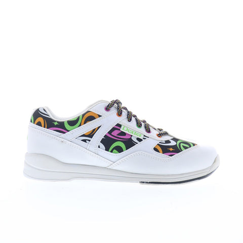 Dexter TARA2-6 Womens White Synthetic Lace Up Athletic Bowling Shoes