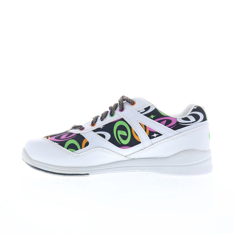 Dexter TARA2-6 Womens White Synthetic Lace Up Athletic Bowling Shoes