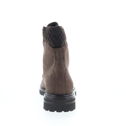 Di Bianco Teramo Mens Brown Leather Lace Up Casual Dress Boots