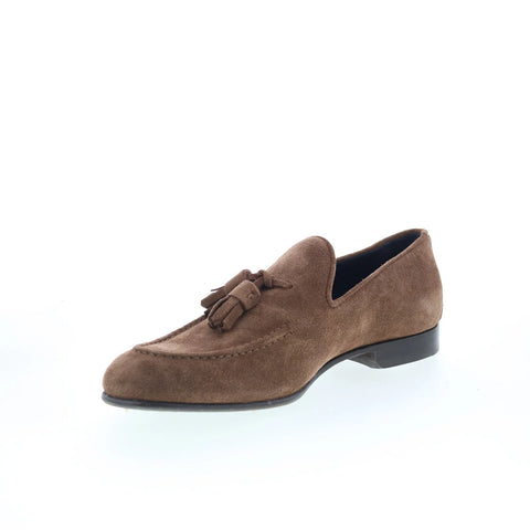 Pastori by Di Bianco Tetraites Mens Brown Loafers & Slip Ons Casual Shoes