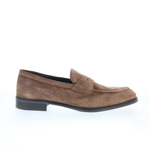 Pastori by Di Bianco Theodore Mens Brown Loafers & Slip Ons Penny Shoes