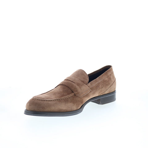 Pastori by Di Bianco Theodore Mens Brown Loafers & Slip Ons Penny Shoes