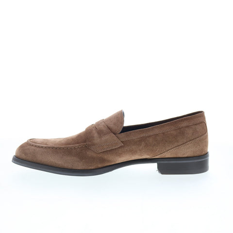 Pastori by Di Bianco Theodore Mens Brown Loafers & Slip Ons Penny Shoes