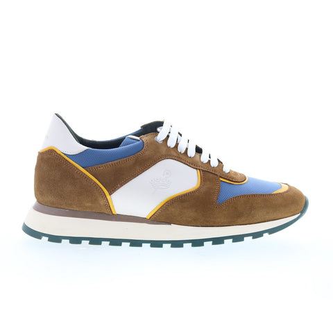 Pastori by Di Bianco Thrax Mens Brown Suede Lace Up Lifestyle Sneakers Shoes