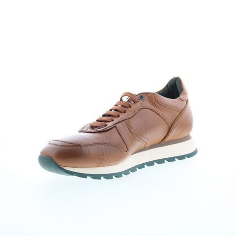 Pastori by Di Bianco Thrax Mens Brown Leather Lace Up Lifestyle Sneakers Shoes